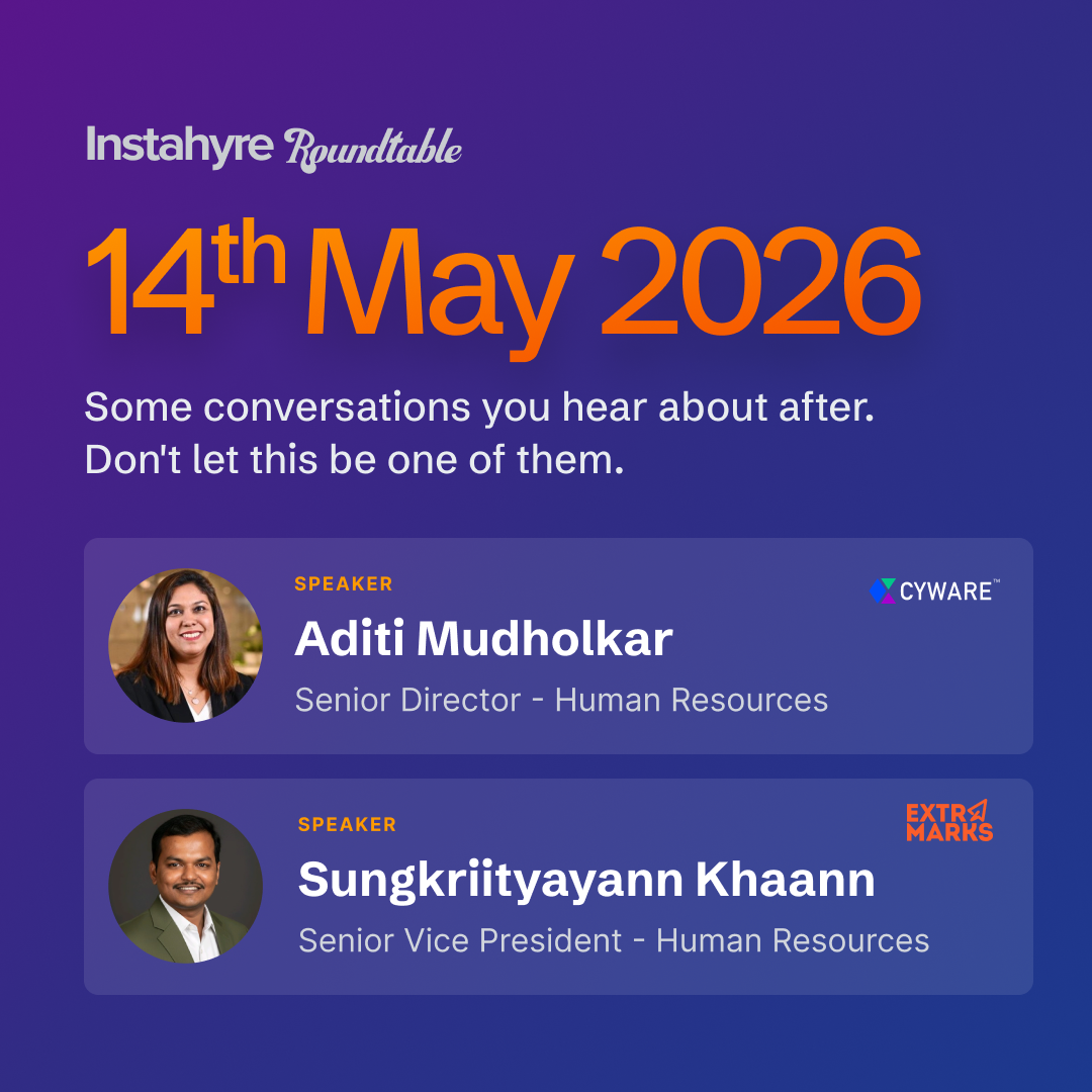 Employee expectations in 2026 discussed at the Instahyre Roundtable with HR leaders from Cyware and Extramarks
