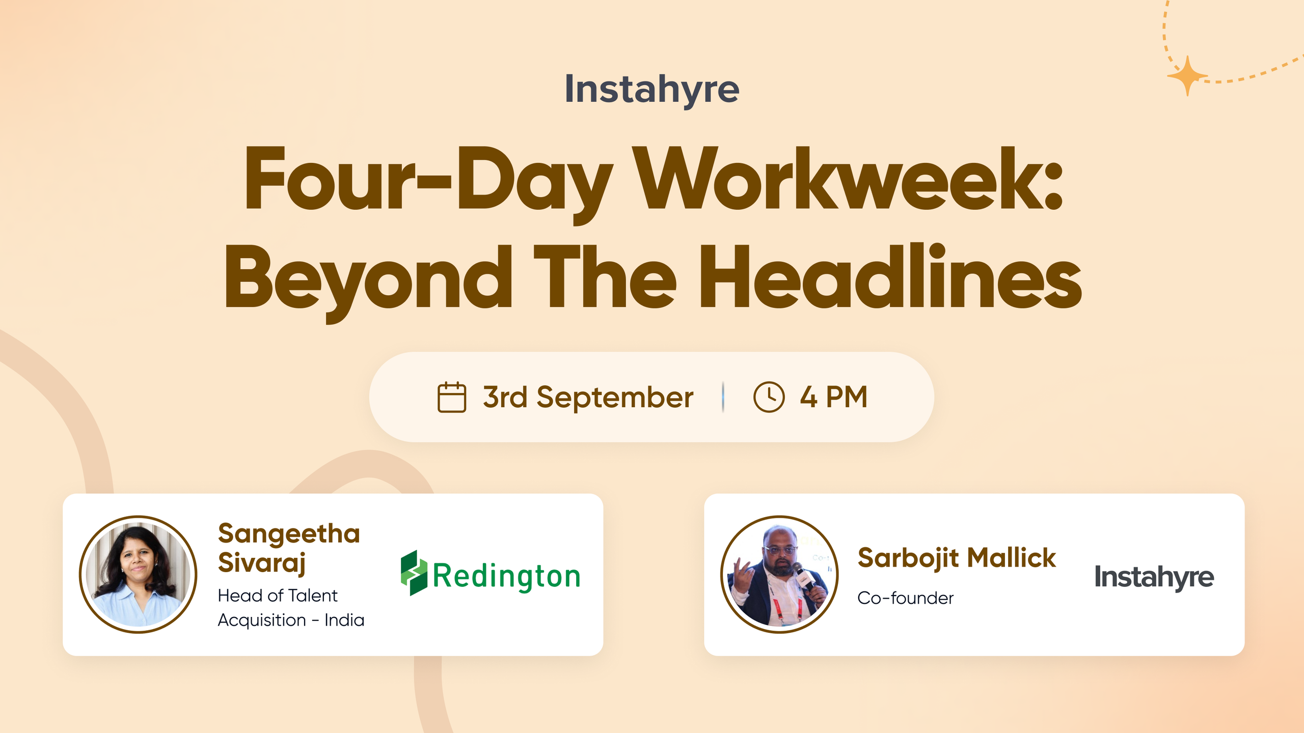 Four-day workweek discussed live at the Instahyre Roundtable with Sangeetha Sivaraj of Redington